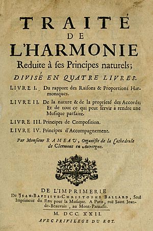 Rameau Traite de l’harmonie