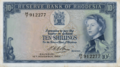 Rhodesia 10s 1964 Obverse
