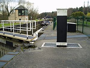 River Don lock at Sprotbrough, South Yorkshire