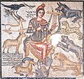 Roman Orpheus Taming Wild Animals