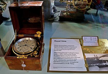 Modern marine chronometer store