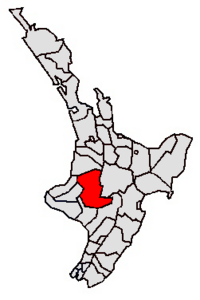 Location of the Ruapehu District