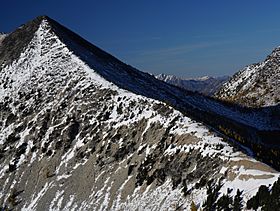 SE ridge of Courtney Peak