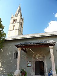 The church of Saint-Antoine, in Eygliers