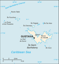 Location of Saint Barthélemy