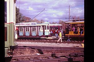 Seashore Trolley Museum 4 cars