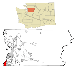 Location of Edmonds, Washington