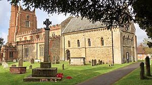 Southeast view of St Nicholas' Church, Castle Hedingham, Essex