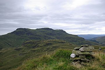 Summit cairn on Cruach nam Miseag with view to Beinn Bheula - geograph.org.uk - 958044.jpg