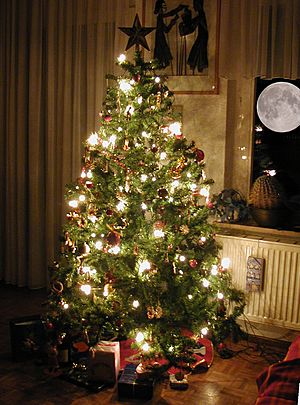 Tannenbaum Geschenke und der Mond 2007 by-RaBoe