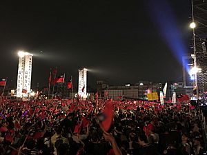 The campaign rally of Han Kuo-yu in Fengshan, Kaohsiung