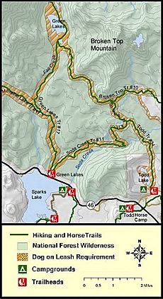Three Sisters Wilderness trails (south access points)