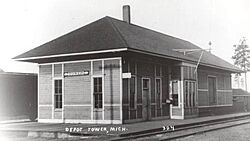 Tower, MI railroad station