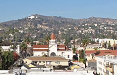 View of Griffith Park from Sunset Boulevard (cropped2)