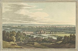 View of Reading from Caversham by Joseph Farington, 1793
