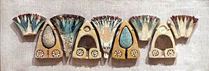 WLA brooklynmuseum Tile Frieze Representing Lotus and Grape