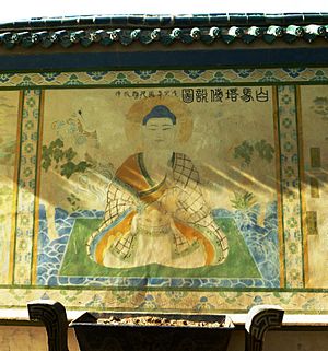 Wall painting and incense brazier