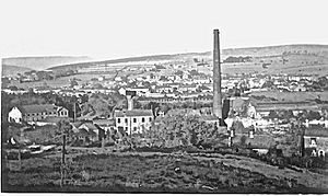 Watford Mill from Mellor Rd, New Mills in 1963