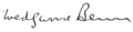 William Wedgwood Benn Signature