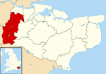 Sevenoaks shown within Kent