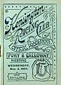 1902 Kensington Race Club Racebook P1