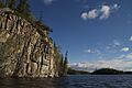A Pre-Cambrian Shield cliff on Thompson Lake