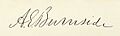 Ambrose E. Burnside signature