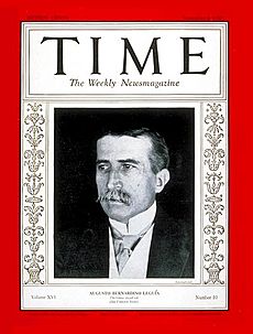 Augusto B. Leguia on TIME Magazine, September 8, 1930
