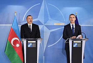 Azerbaijani President and NATO Secretary General