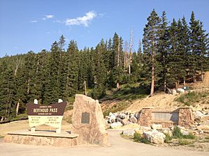Berthoud Pass Continental Divide Trail sign 2012