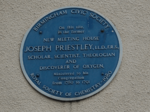 Blue plaque - Joseph Priestley - New Meeting Street Birmingham - Andy Mabbett.png