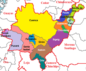 Cantons of Azuay Province