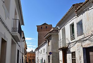 Carrer i torre de Benavites.JPG