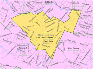 Census Bureau map of Essex Fells, New Jersey
