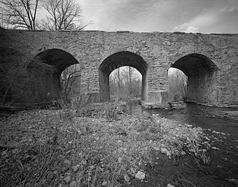Centennial Bridge, Station Avenue spanning Saucon Creek, Center Valley (Lehigh County, Pennsylvania).jpg
