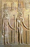 Cleopatra II and III Kom Ombo Temple.jpg