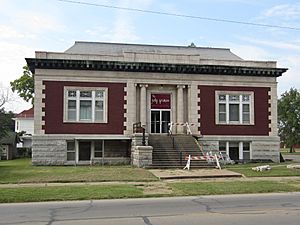 Coffeyville, KS public library building funded by Andrew Carnegie