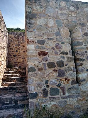 Dainzu Archaeological Site- steps to upper platforms
