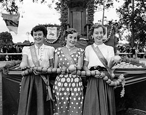 Donnybrook Apple Queen finalists 1954