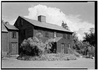 EXTERIOR FROM THE SOUTHWEST - Sergeant Samuel Hartwell House, Virginia Road, Lincoln, Middlesex County, MA HABS MASS,9-LIN,8-2.tif