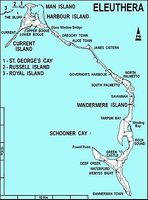Eleuthera map