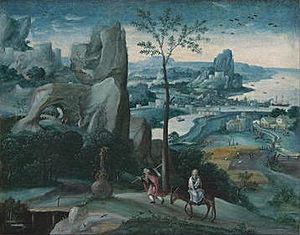 Flight into Egypt--School of Joachim Patinir--BAMPFA