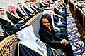 Former Secretary Rice Chats With a Member of the Saudi Royal Family