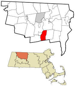 Location in Franklin County in Massachusetts