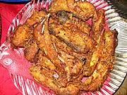 Fried Rohu in Bangladesh