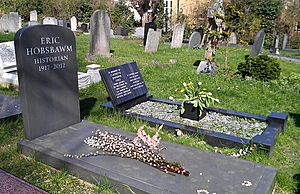 Grave of Eric Hobsbawm at Highgate