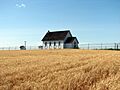 Greasewood Finnish Apostolic Lutheran Church distant - Adams Oregon