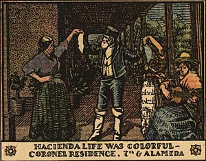 Hacienda life was colorful, from Los Angeles as it was in 1871 story map