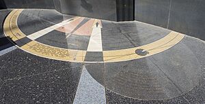 Hoover Dam star map floor center