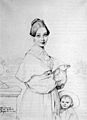 Ingres - Mme Victor Baltard & sa fille Paule